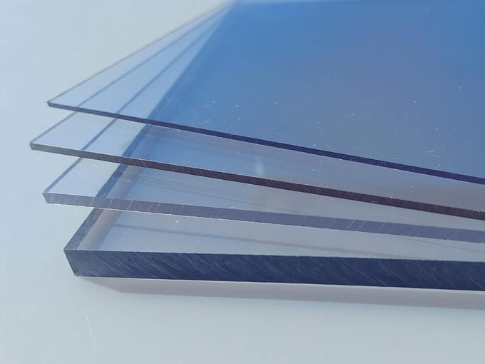Polycarbonaat Plaat - UV-beschermd Glas - Beglazing Op Maat - Dubbele UV-beschermlaag - 80 x 40 cm - Transparant
