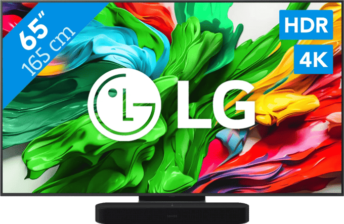 LG 65" QNED86 EVO 4K (2025) + Sonos Beam Gen2 Zwart