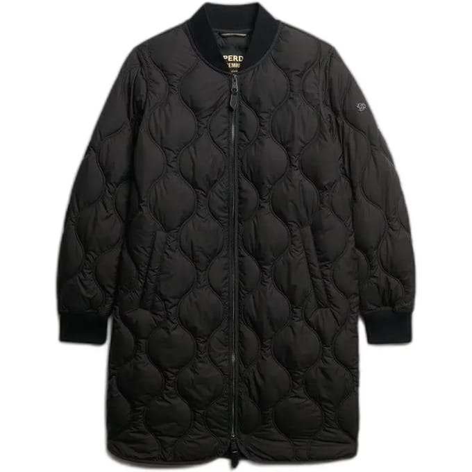 Superdry - Lange Gewatteerde Liner Jas - Dames - Gewatteerde jassen