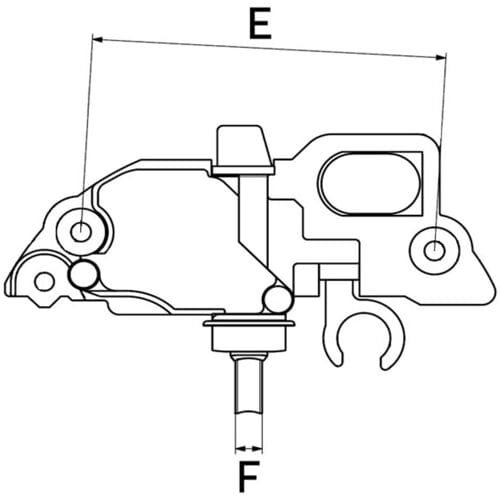 Generatorregelaar HC-CARGO F 032 335 105