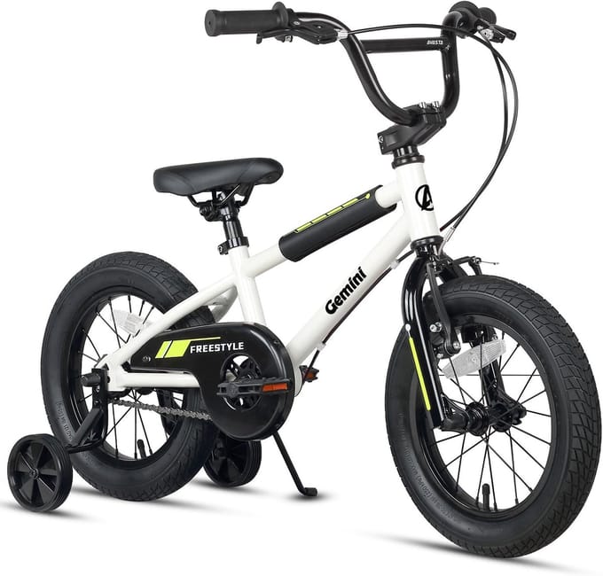 Kinderfiets - Loopfiets - Leren Fietsen - Met Stabilisatoren - 12-16 Inch - Wit