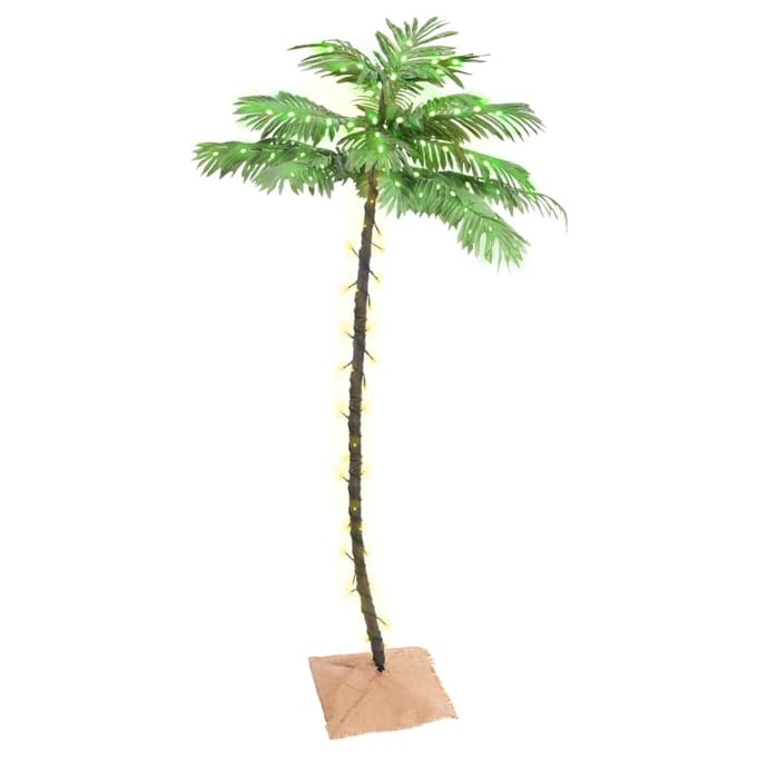 vidaXL - Palmboom - LED - 96 - LED's - warmwit - 180 - cm