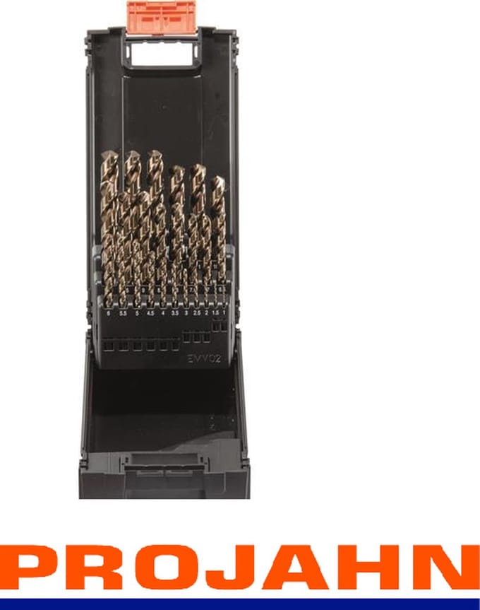 Boren Set / spiraalborenset 1-13mm / HSS-G DIN 338 Typ SN PROgresso 25-dlg ''PROJAHN''