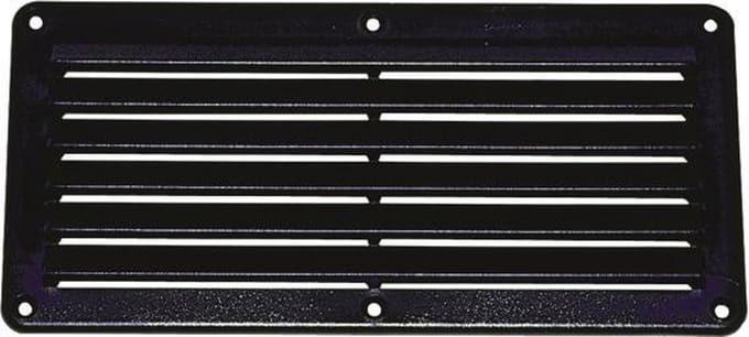 Talamex zwart ABS Ventilatierooster 261 x 125 mm