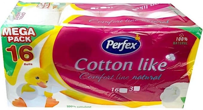 Perfex Cotton Like - Toiletpapier - 3 Laags - 4st x 4