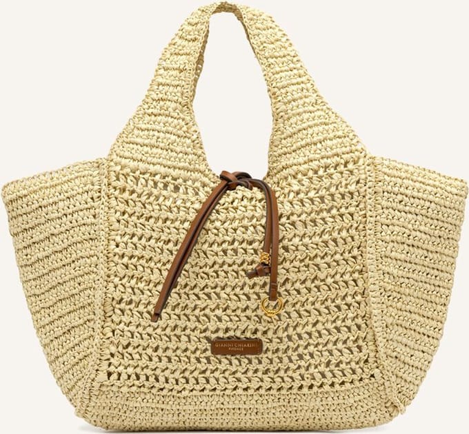 Gianni Chiarini Nefeli Schoudertassen Dames - Ecru - Maat ONESIZE