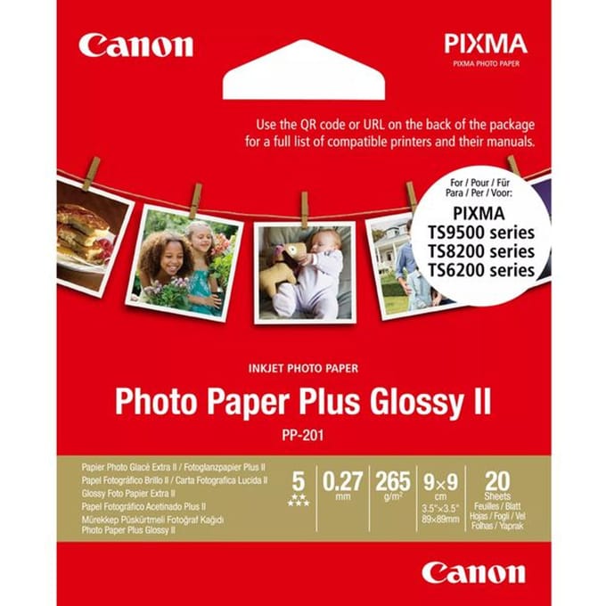 Canon Papier PP-201 / 2311B070 Glossy 9x9cm - 20 sheets