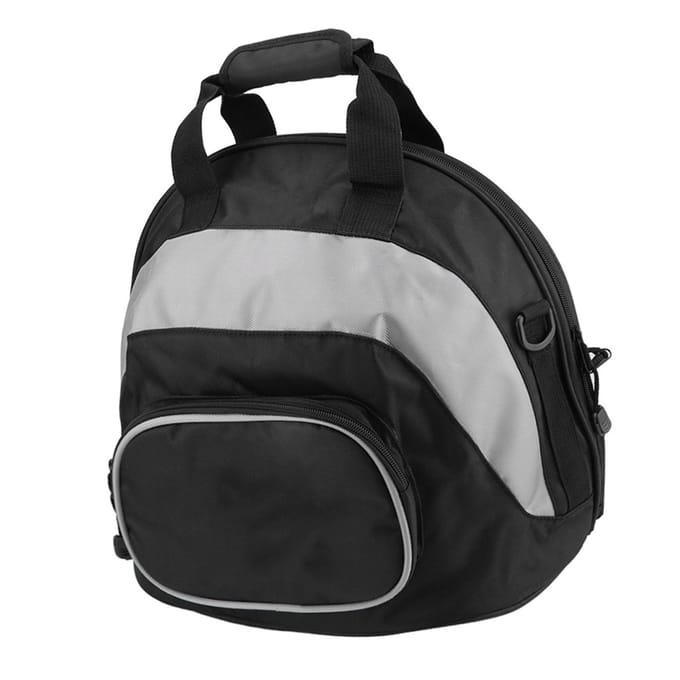 Multifunctionele Waterdichte Motorhelm Schoudertas Rugzak Draagbare Bagage(Grijs zwart ) gray