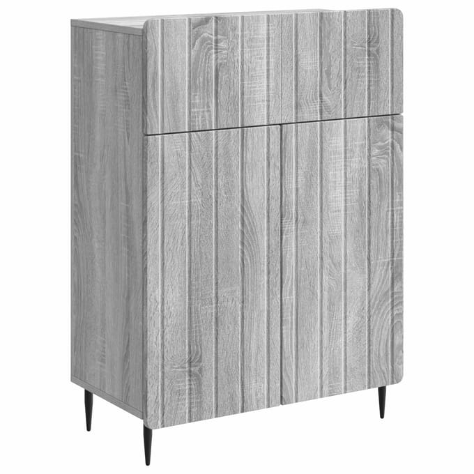 vidaXL - Dressoir - Grijs - sonoma - 66 - x - 34,5 - x - 92 - cm - Bewerkt - hout