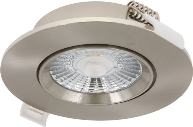 LED Inbouwspots Zilver - 6W – IP44 – 3000K - Dimbaar