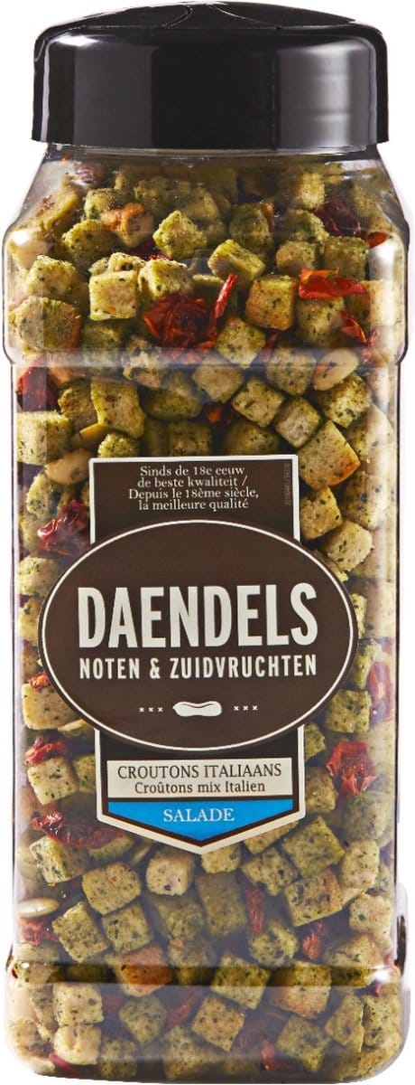 Daendels Salade crouton Italiaanse mix - Fles 450 gram