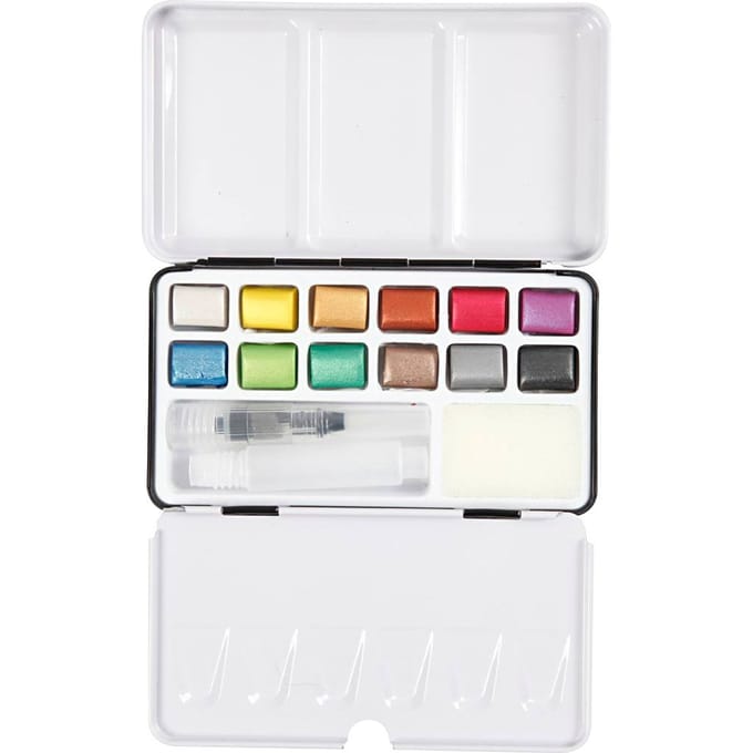 Creativ Company Art Aqua Aquarelverf Metallic 12 Kleuren