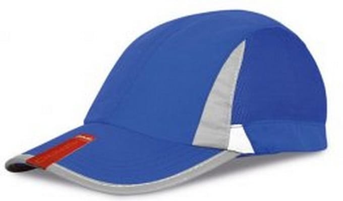 Spiro Unisex 2 Panel Sport Baseball Cap (Koninklijk/Wit)