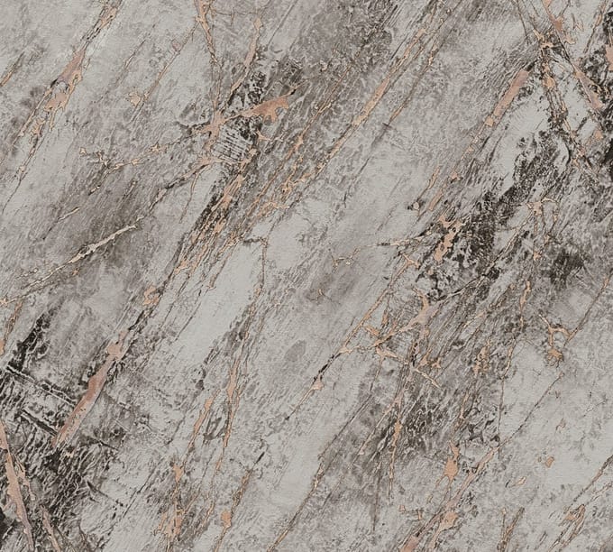 MARMER BEHANG | industrieel - Grijs Zwart Goud - A.S. Création Elements 2