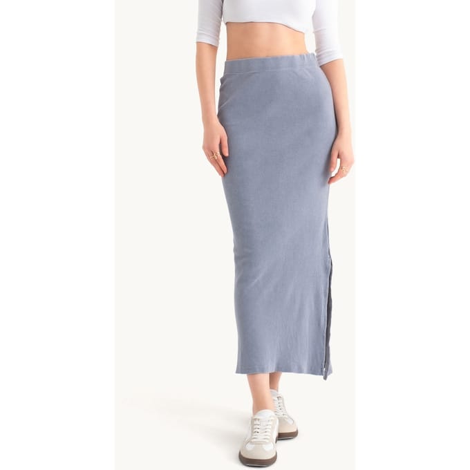 Middirok met Elastische Taille en Gemiddelde Hoogte
