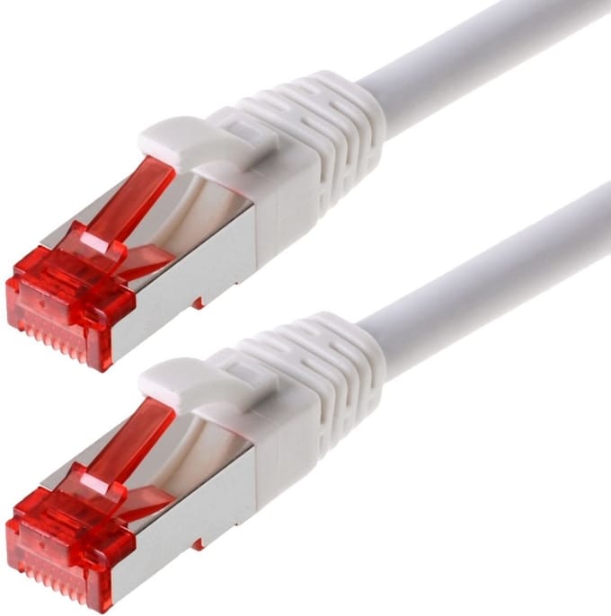 Patchkabel S/FTP Cat 6 weiss 7,5 m