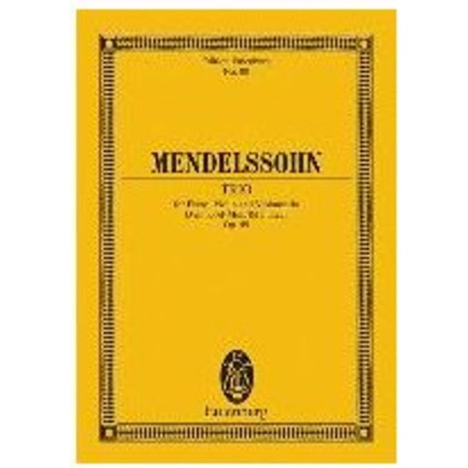 Piano Trio D Minor Op 49 - MENDELSSOHN BARTHOLD
