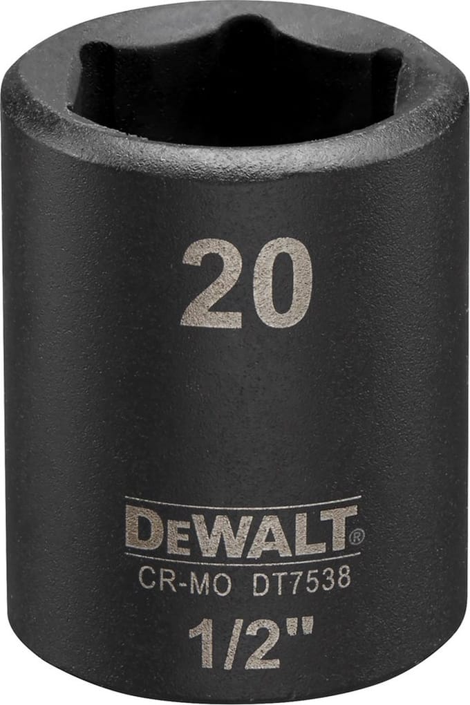 DeWALT DT7538 Krachtdop 1/2 kort | 20mm
