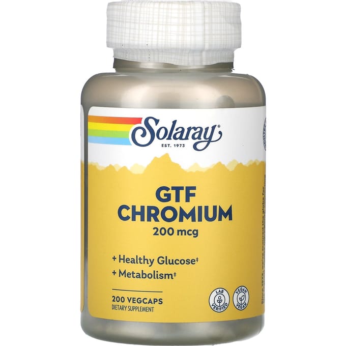 Gtf Chroom, 200Mcg, 200 Veggie Caps