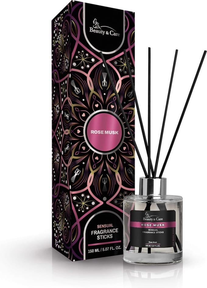 Rozenmusk geurstokjes - Beauty & Care - 150 ml. new