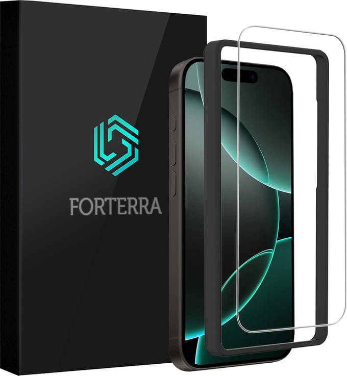 Screenprotector Geschikt voor Apple iPhone 16 Pro Max - Met Installatie Frame - Beschermglas - Gehard Glas - Tempered Glass - Screen Protector
