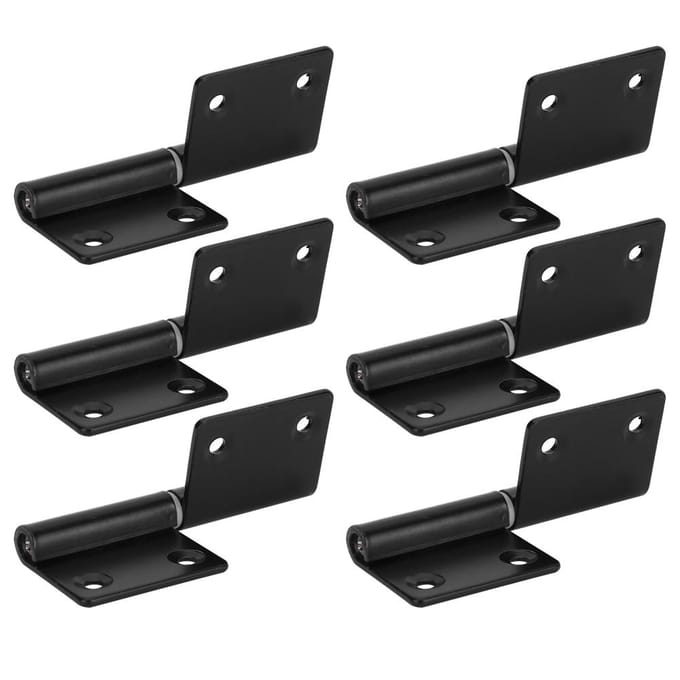 6 stuks roestvrijstalen vlagvormige deurscharnier hardware beslag voor kast dressoir meubels