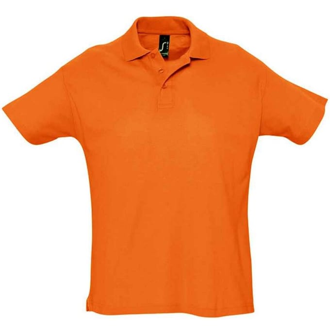 SOLS Heren Zomer II Poloshirt (Oranje)