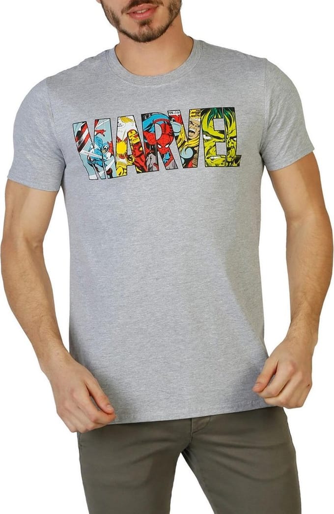 Heren T-Shirt van Marvel - grijs