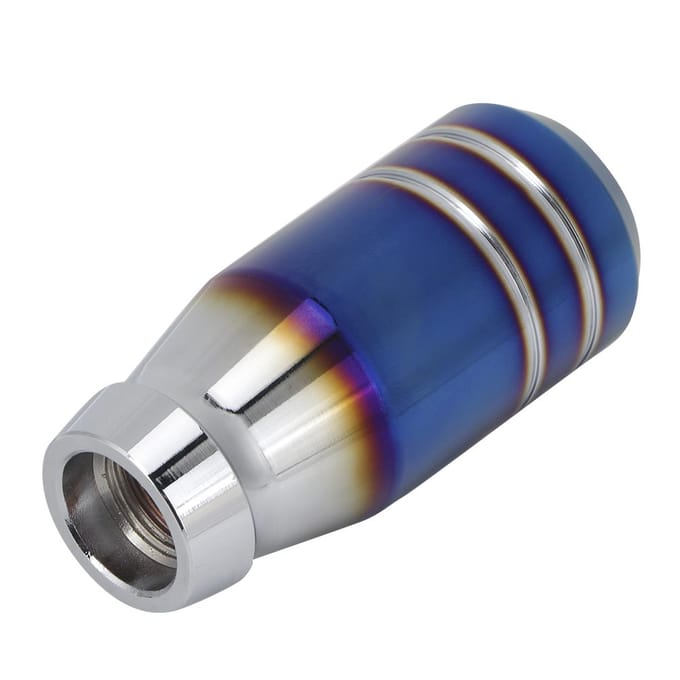 Aluminium Transmissie Schakelknop Handgeschakelde Pookknop met Schroefdraadadapter blue
