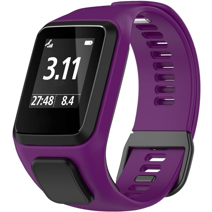 Compatible pour Bracelet Connecté TomTom Compatible pour Tom Tom Runner23 Spark Silicone blue