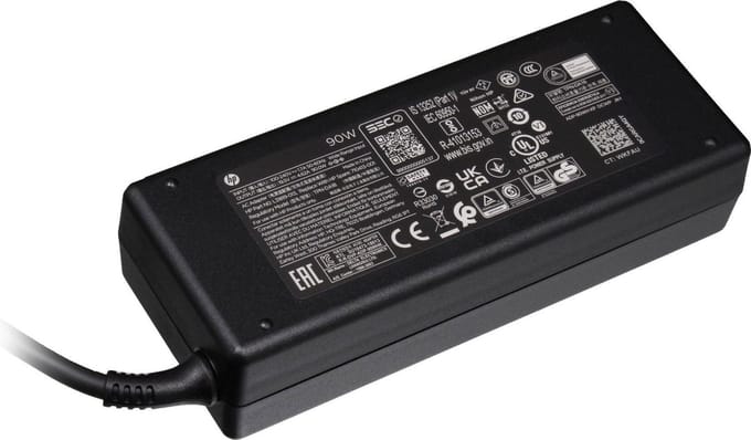 HP 937532-850 oplader 90W - met adapter (4,5/7,4 mm)