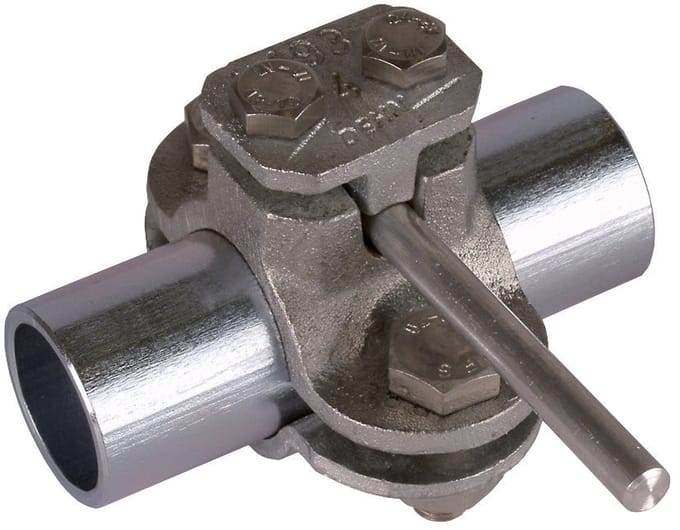 Dehn aardingsbuisklem D 21mm met aansluitklem Rd 4-10mm - 407012