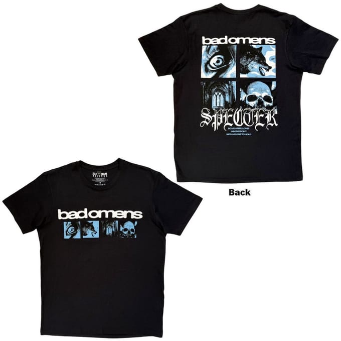 Bad Omens - Specter Collage Heren Tshirt - L - Zwart