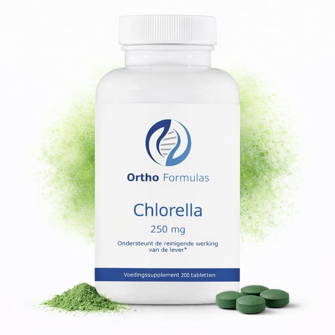 Chlorella Tabletten – Detox & Ontgiften Lichaam Support – 250 mg – 200 Vegan Tabletten