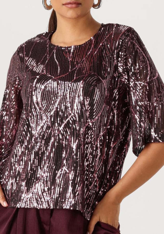 Moves Mandi Blouse 4522 Tops & T-shirts Dames - Shirt - Multi - Maat M