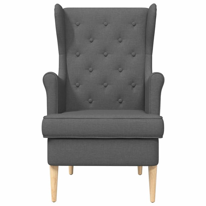 vidaXL - Fauteuil - Donkergrijs - Stof