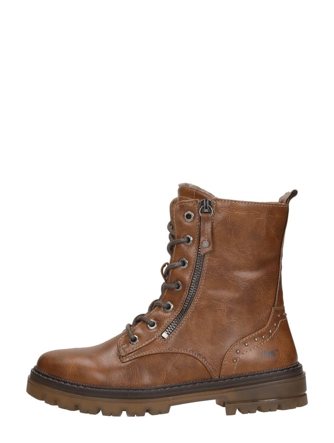 Mustang Veterschoenen Hoog Veterschoenen Hoog - cognac - Maat 37