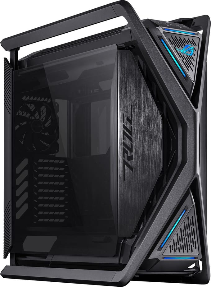 ASUS ROG Hyperion GR701 - PC-behuizing - Tower - EATX - ATX - Micro-ATX - Mini-ITX - Tempered Glass - Zwart