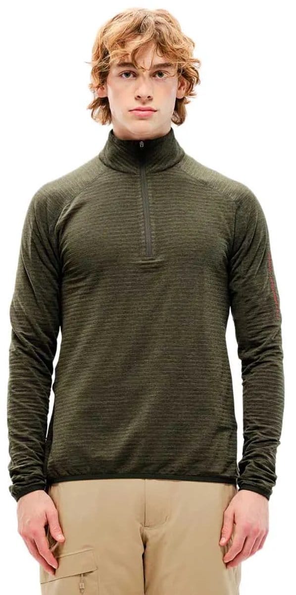 The Mountain Studio Mens Light Tech Fleece Half Zip