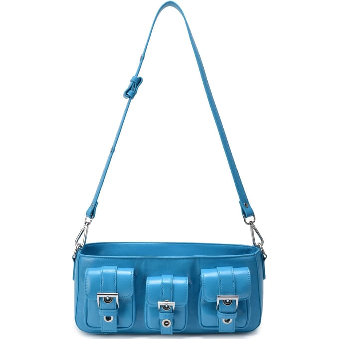 Núnoo Penny Wrinkle Bright Blue Maat: OS | Handtassen Outlet | Dames | Blauw