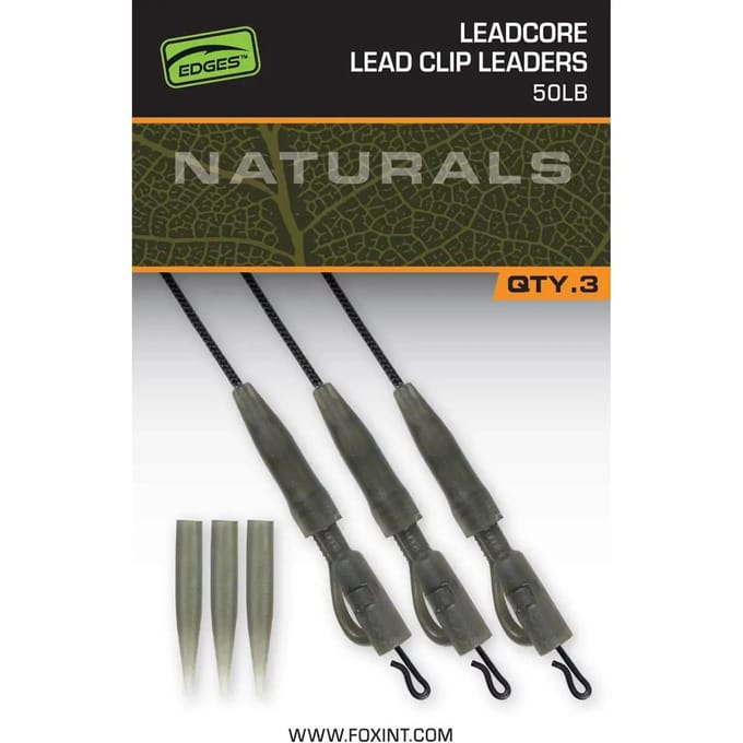FOX Power Grip Lead Clip Leadcore Leaders - Leader
