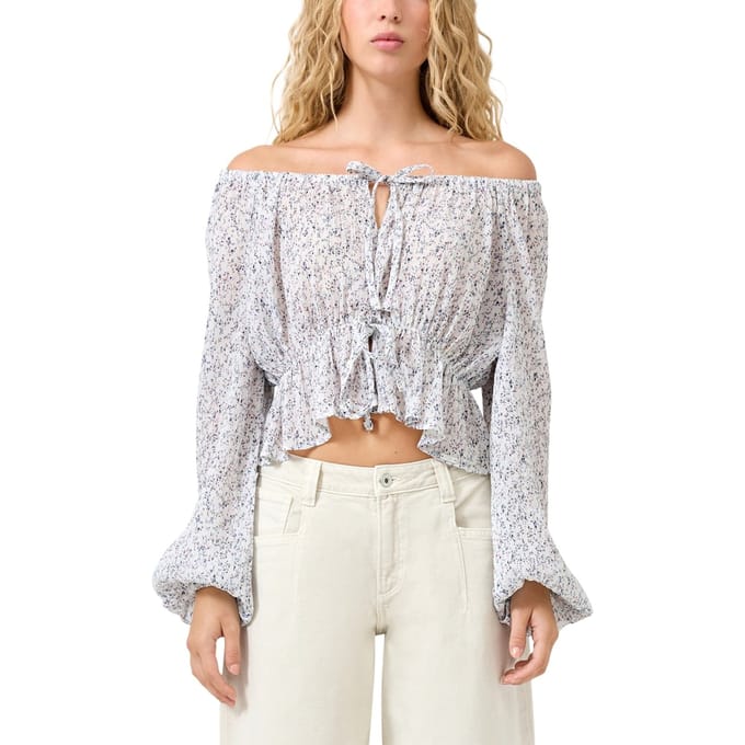 s.Oliver -qs Blouses Offwhite Taglia: 40 | Maglie a manica lunga Outlet | Donna | Bianco