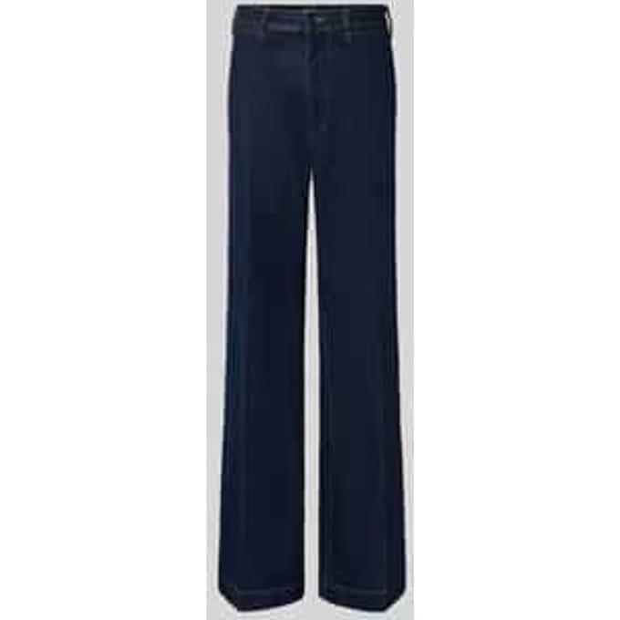 Wide & loose fit jeans van katoenmix