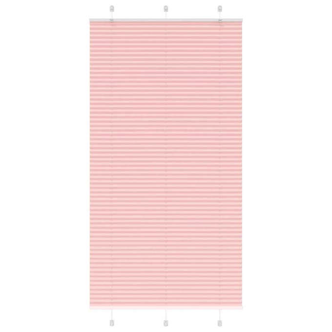 vidaXL - Plissé - rolgordijn - 110x200cm - stofbreedte - 109,4cm - polyester - roze