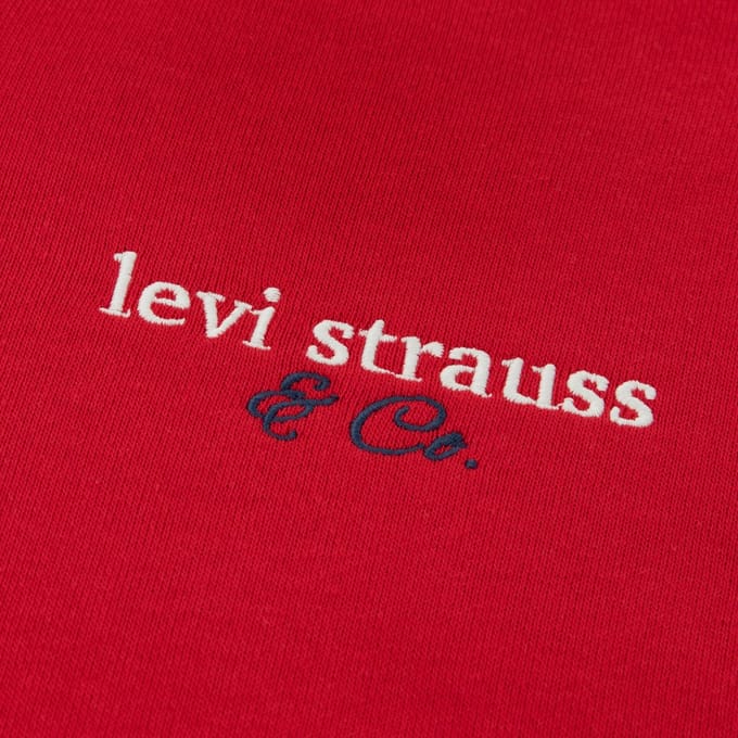 Levi's - Meisjes sweater - Maat 128 - Meisjes - Rood -