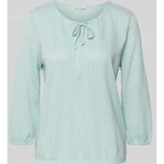 Tom Tailor - Blouse met streepjesmotief - Maat M - blue haze stripe