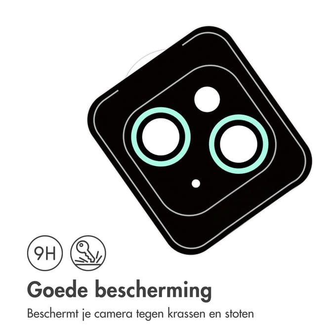 imoshion Camera Lens Protector - Geschikt voor iPhone 15 Plus/ iPhone 15 - 2 Pack - Groen