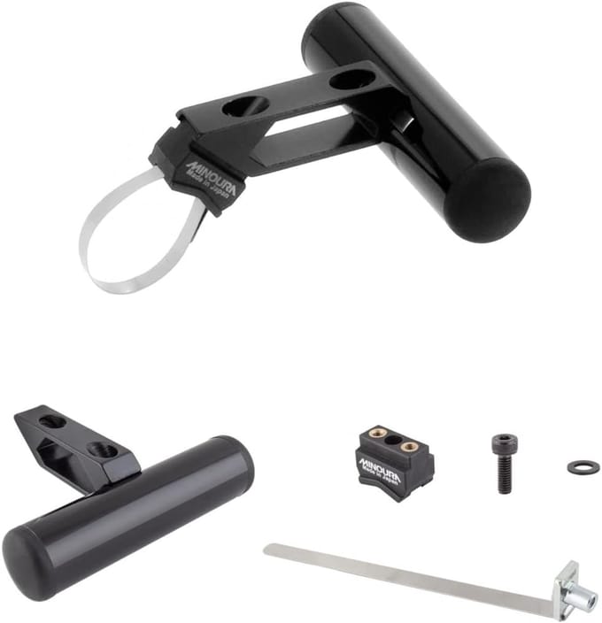 Fietsaccessoirehouder - Stuurmontage - Extra bevestiging - Verstelbare klem - 22-35 mm - Zwart