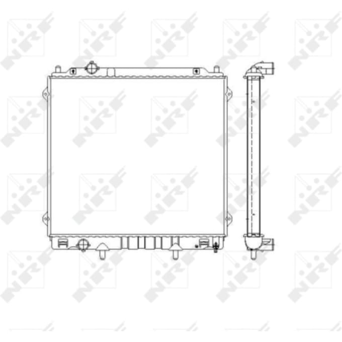 Radiator, motorkoeling NRF 53480