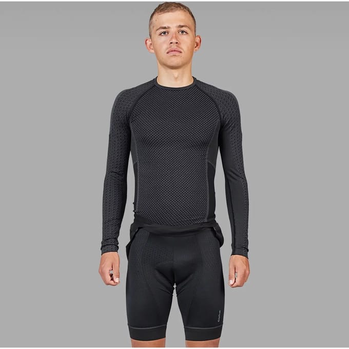 GripGrab - Expert 2 Thermal Seamless Lange Mouw Base Layer Winter Fiets Ondershirt - Zwart - Unisex - Maat M/L